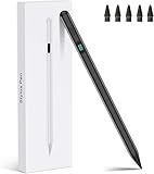 iPad Stylus Pencil(5 Extra Tips) with Magnetic Attachment,USB-C Faster Charge,Tilt Sensitivity Palm...