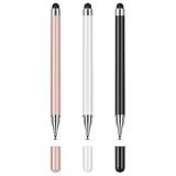 3-Pack Tablets Stylus Pen for All Touchscreen with Precision Disc Tip, 2-in-1 Universal Stylus...