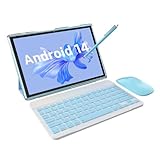 ATOZEE 10 in Tablet 2 in 1 Android 14 Tablets with Keyboard 10 inch Tabletas, Include Mouse Stylus...