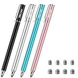 METRO Universal Stylus Pens for Touch Screens - High Sensitivity Capacitive Stylus Fiber Tips 2 in 1...