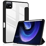 ProtUTab Xiaomi Pad 6/Pad 6 Pro Case with Pen Holder 11.0 inch 2023, Transparent Hard Shell Back...
