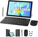 ZZB Tablet with Keyboard 10 inch Tablet 2 in 1 Tablets Including Mouse Case Stylus 12GB+128GB...