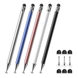 Stylus (5 Pcs), 2-in-1 Stylus Pen for Touch Screen, High Precision and Sensitivity, Suitable for...