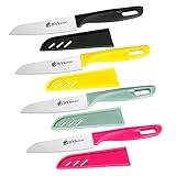 BYkooc 8 pieces Paring Knives (4PCS Peeling Knives and 4PCS Knife Sheath), Ultra Sharp Vegetable and...