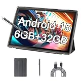 Tablet 10 Inch Android 14 Tablets With Case 6GB RAM+32GB ROM+1024GB Expand, 6000mah Battery Tableta,...